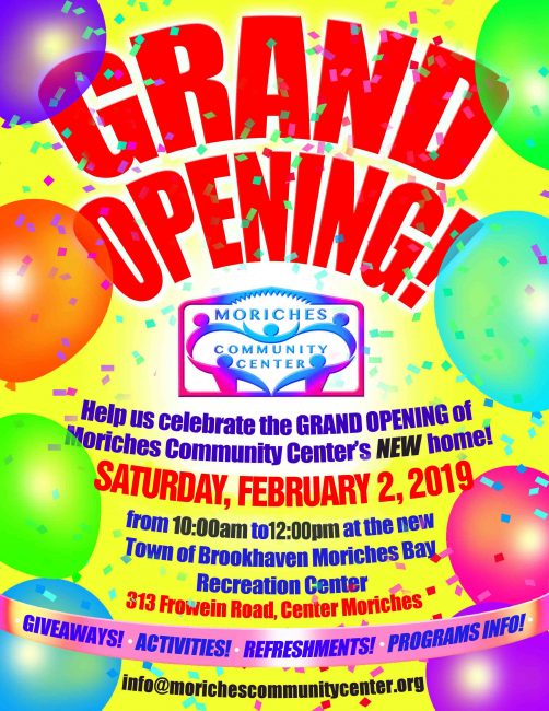 Moriches Bay Recreation Center grand opening